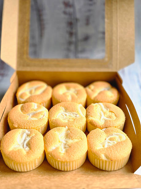 Fluffy coconut cupcake