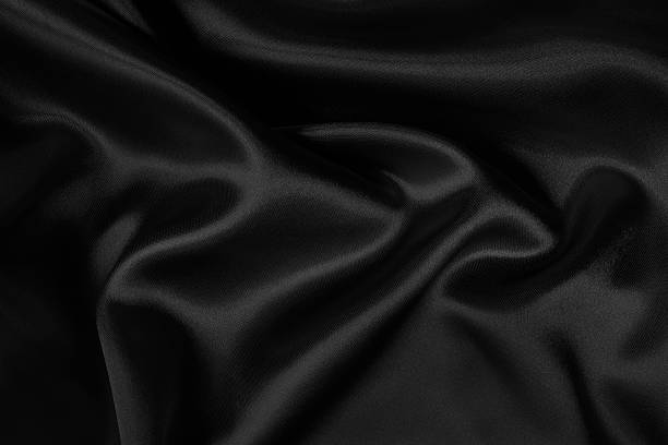 istock Black grey fabric texture background, detail of silk or linen pattern. 2218408061