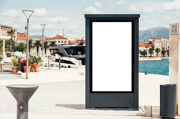 istock Blank billboard in a city street 2218411420