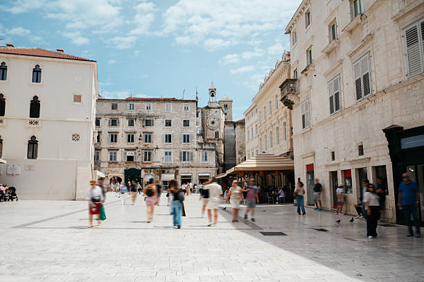 Narodni Trg (national square) in the old town of Split, Croatia