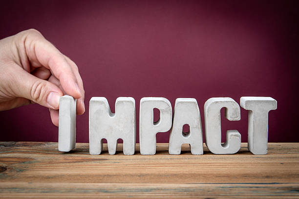 istock IMPACT Word Created from Concrete Alphabet Letters on Wooden Desk 2218416078