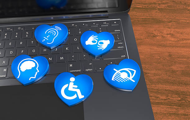 istock Disabled, Disability Signs, Icons are Visual Presentation. 2218422273