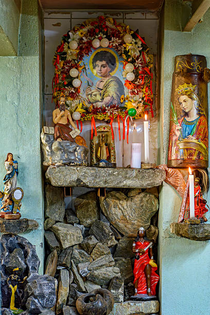 istock Interior of a typical Umbanda temple 2218423176