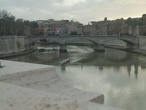 View of Ponte Vittorio Emanuele II from Ponte Sant'Angelo.