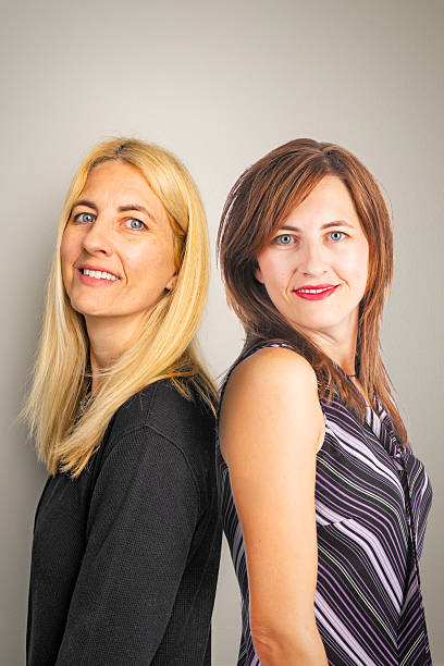 Cropped Portrait Of Female Friends