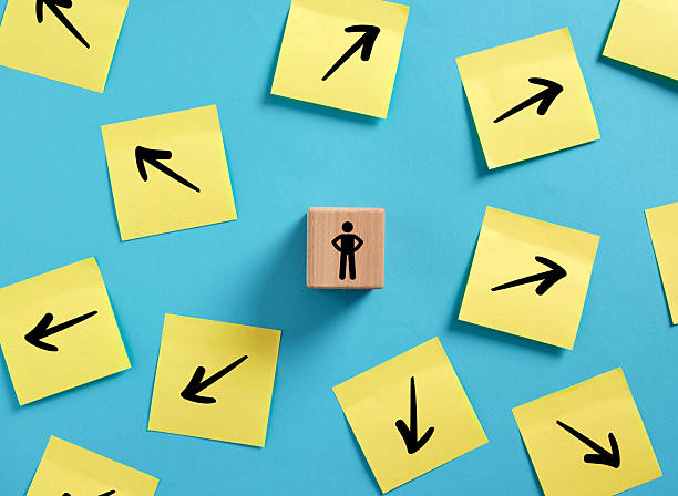 istock Businessman choosing right direction, making business decision, strategy and planning concept 2218450156
