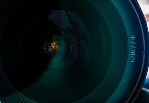 istock Macro camera lens technology background concept,Close-up camera lens,Photo Camera or Video lens close-up on black background, objective, concept of photographer camera man job, looking for a photographer, 2218451518