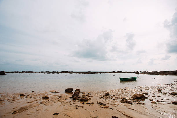 The beach is full of beautiful rocks.