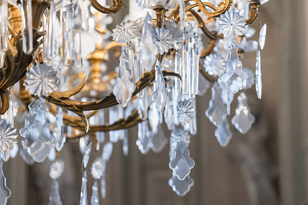 istock A luxurious chandelier showcasing intricate crystal ornaments 2218456266