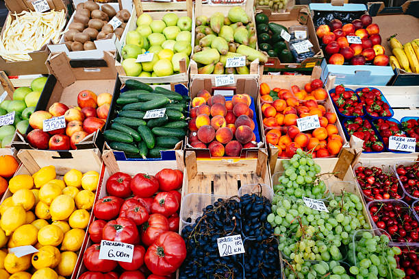istock Fruits and vegetables for sale 2218457924