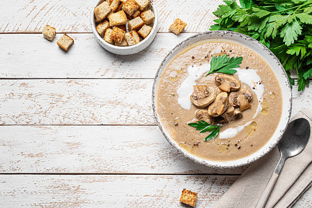 istock Mushroom cream soup 2218459025