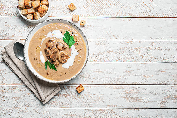istock Mushroom cream soup 2218459026
