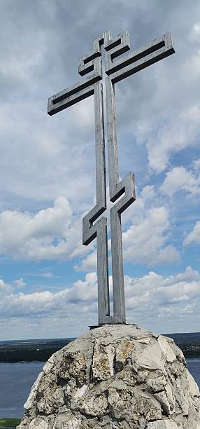 istock Cross on the Mountain 2218461551