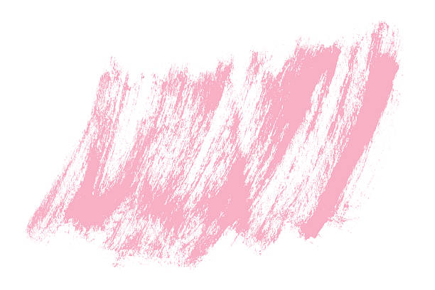 istock Grunge Bold Pink Brush Stroke Isolated on White Background. Grainy modern paint smear texture for presentations, cover, ad, website, poster, card 2218465052
