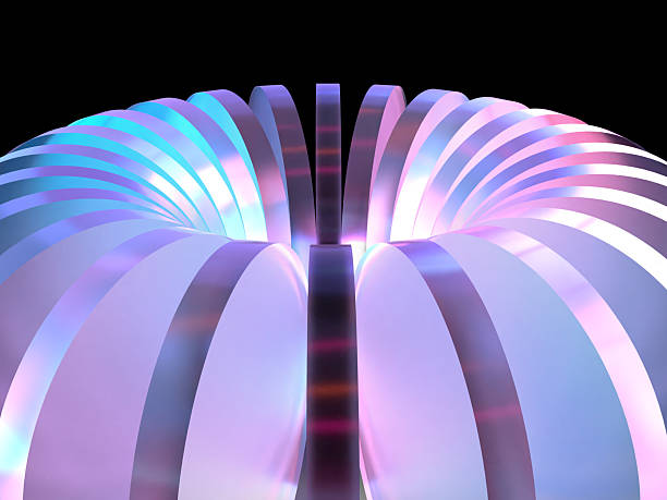 istock 3D illustration abstract of crystal glass arranged in a circle 2218465105