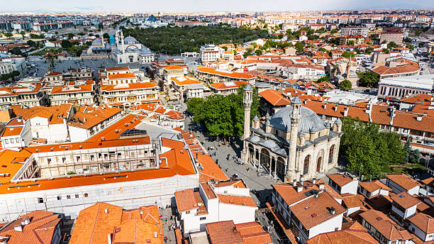 istock Konya Historical Aziziye Mosque drone footage 2218478923