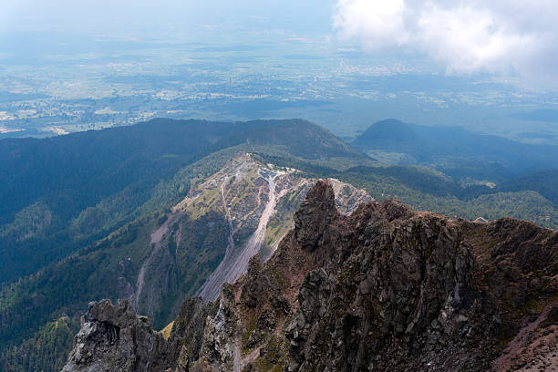 istock Hiking in malinche volcano, mexico: breathtaking view from the summit 2218482368