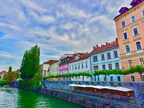 Ljubljana is the capital and largest city of Slovenia. There are cafe, restaurant, shops along the Ljubljana River in the historic old town.