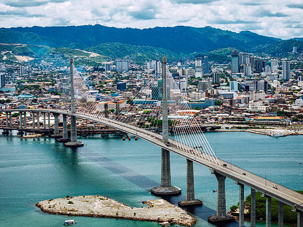 istock Panoramic View of Cebu City and Iconic Bridge Over Waterfront 2218489789