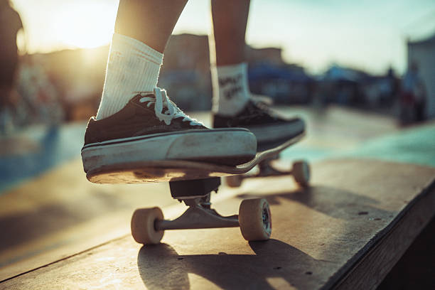istock Surfskate Action in a wave ramp 2218492263