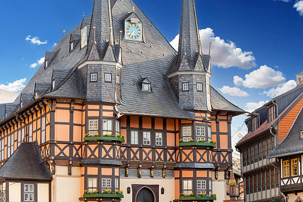 Wernigerode Town Hall as a popular landmark in the Harz Mountains