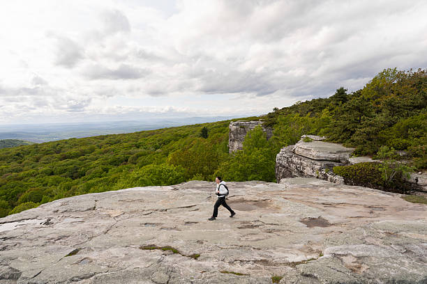 istock Woman hiking at high points 2218500609