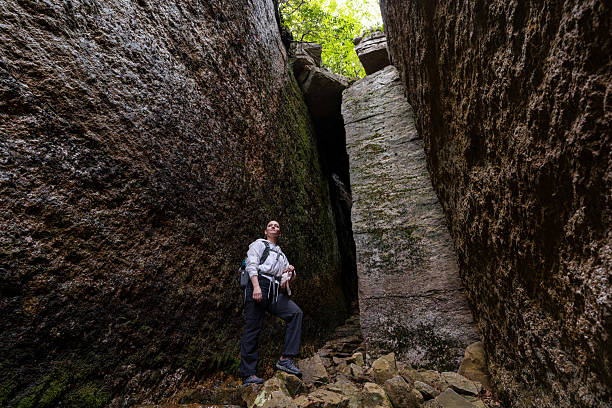 istock Woman hiking at high points 2218500629