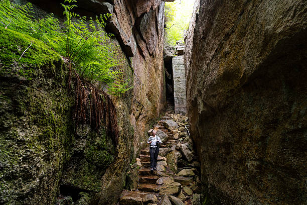 istock Woman hiking at high points 2218500632