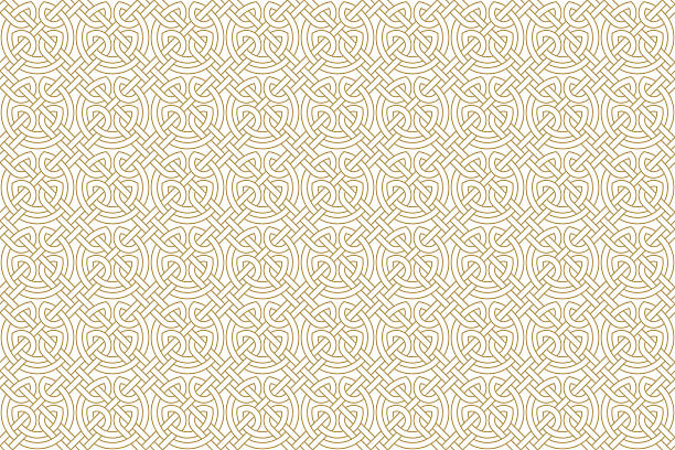 Seamless texture celtic style. Original ethnic ornament. Geometric design