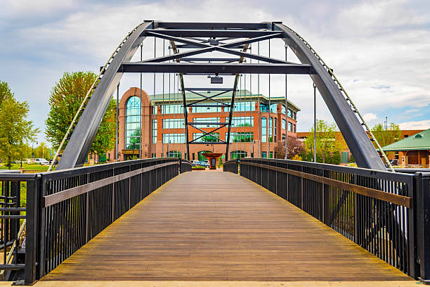 Phoenix Park Footbridge over Chippewa River in Eau Claire