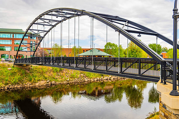 istock Phoenix Park Footbridge over Chippewa River in Eau Claire 2218506661
