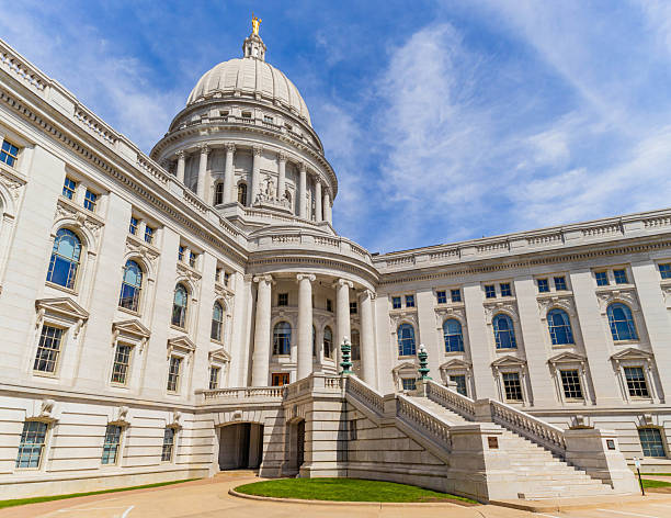 istock Close-Up View of Madison Capitol on a Sunny Day 2218508041