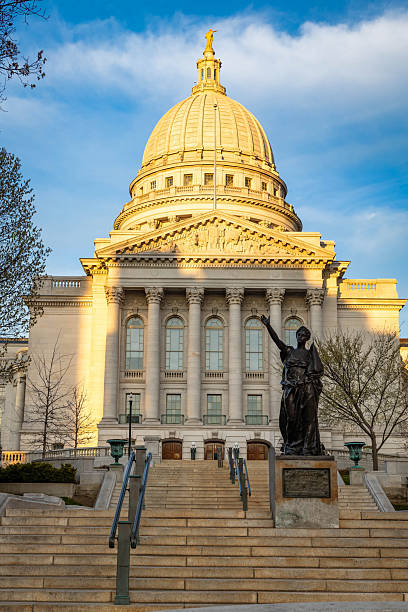 istock Scenic View of Madison Capitol at Sunset 2218508068