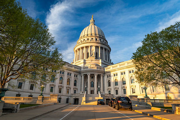 istock Scenic View of Madison Capitol at Sunset 2218508071