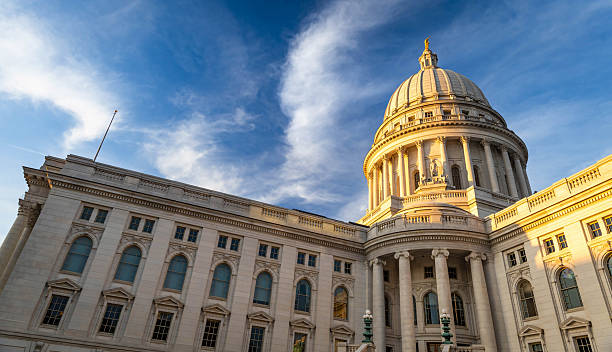 istock Scenic View of Madison Capitol at Sunset 2218508083