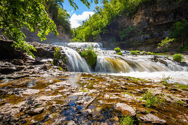 istock Scenic View of Willow Falls at Dawn 2218509109