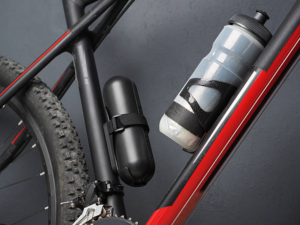 istock Portable Electric Air Pump on Bicycle. 2218512230