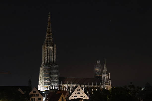 Ulms and Neu-Ulms at nighttime