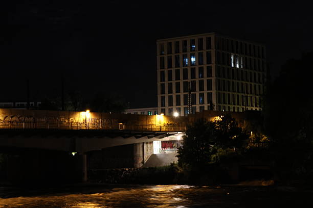 Ulms and Neu-Ulms at nighttime
