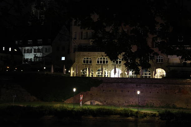 Ulms and Neu-Ulms at nighttime