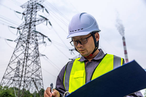 istock Engineers inspecting work at a thermal power plant 2218517514