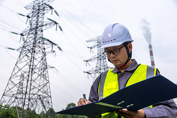 istock Engineers inspecting work at a thermal power plant 2218517519