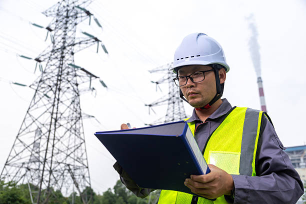 istock Engineers inspecting work at a thermal power plant 2218517520