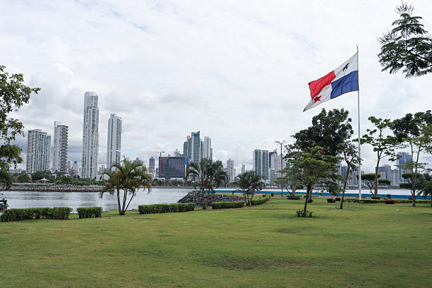 istock Panamanian flag hoisted in Panama City 2218517586