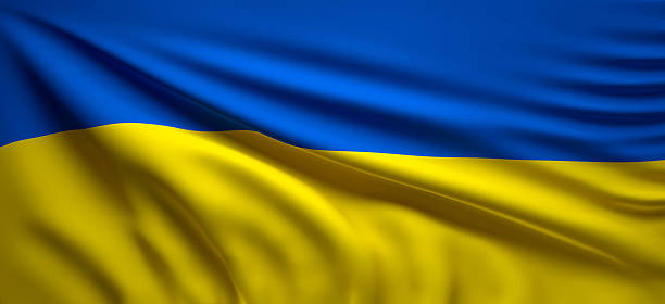 istock flag of Ukraine, waving 3d rendering illustration background 2218517863