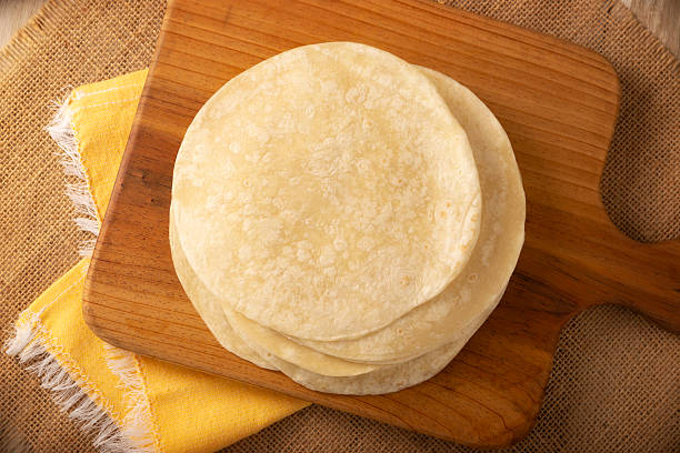 istock Tortillas de Harina wheat flatbread topview 2218522210