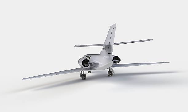 istock An airplane prepare for take off on the ground isolated on white 2218524218
