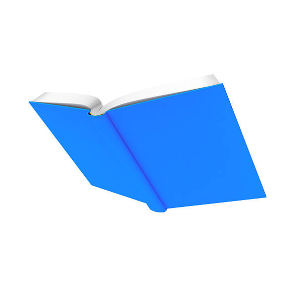 istock Blue Covered Open Book on a White Background Isolated. File with Clipping Path 2218524678