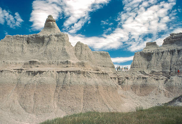 Badlands NP - Notch in the Wall - 1981. Scanned from Kodachrome 25 slide.