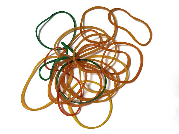 istock Pile of rubber bands, isolated on white background 2218528813
